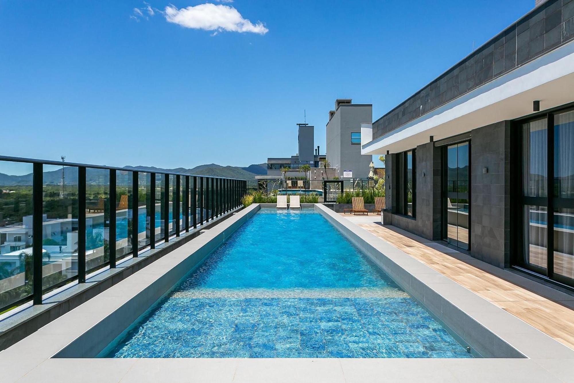 Wi-Fi 300Mb | Rooftop Com Piscina Em Jurere #Ja15 Флорианополис Экстерьер фото