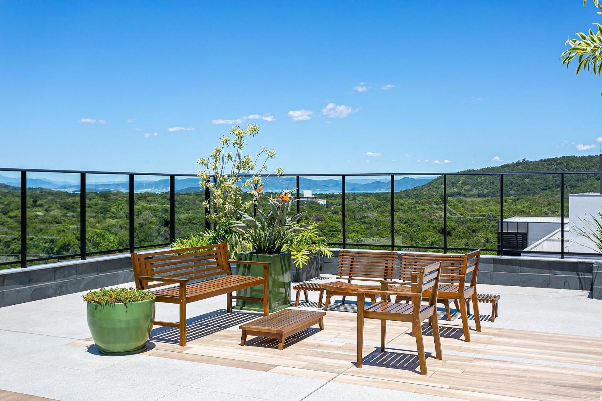 Wi-Fi 300Mb | Rooftop Com Piscina Em Jurere #Ja15 Флорианополис Экстерьер фото